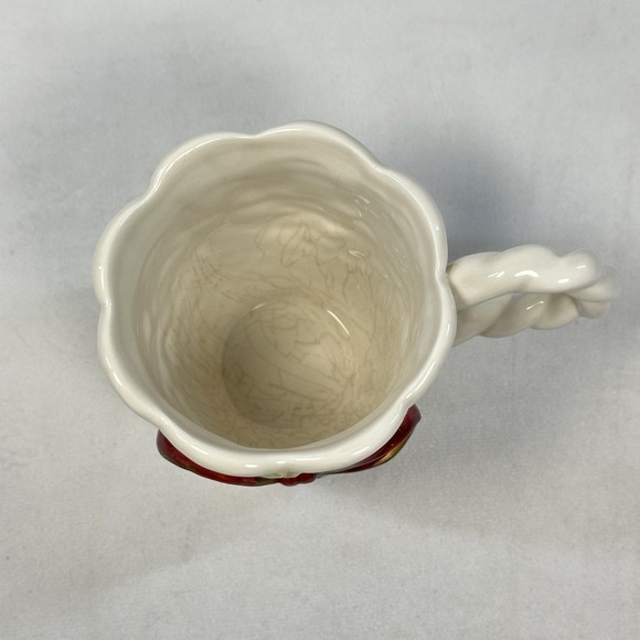 Fitz and Floyd Essentials Christmas Holiday Wreath Mug Set Of 4 - Picture 5 of 16